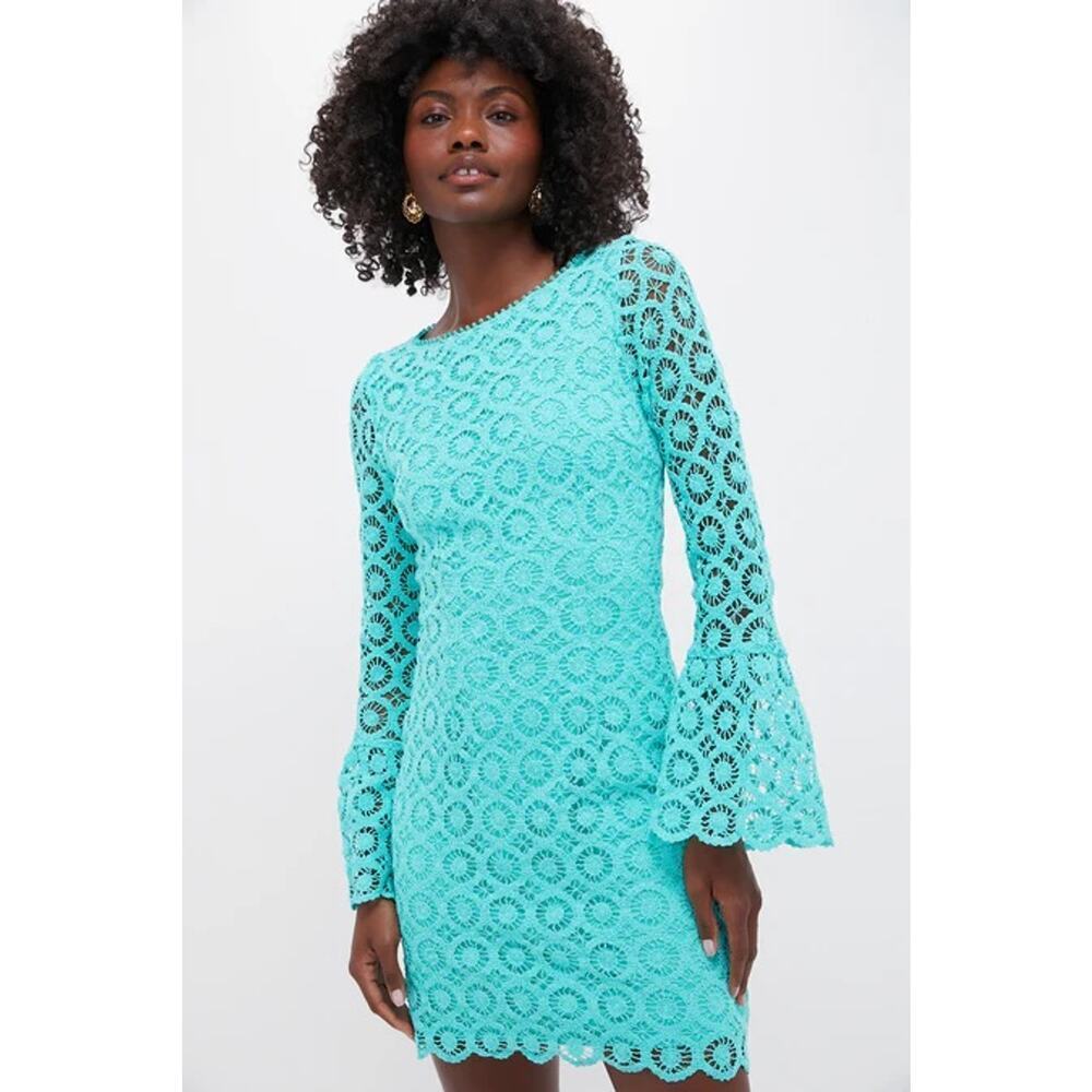 SAYLOR Deep Chlorine Glenda Mini Dress Size M NWT Retail $242 Tuckernuck